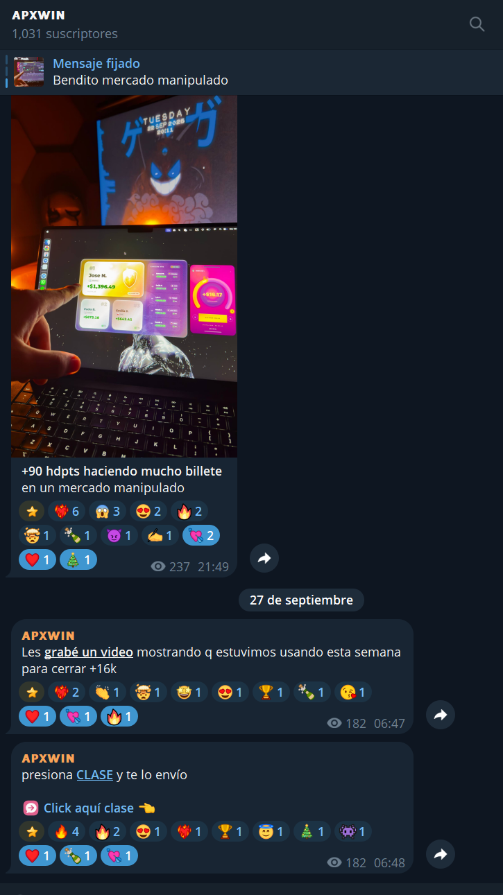 Resultado publicado en APXWIN
